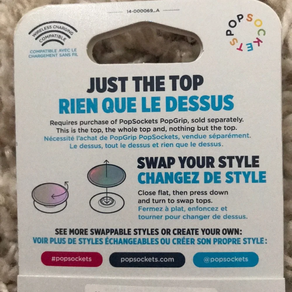 Pop socket interchangeable top - Picture 2 of 2